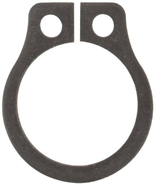 Rotor Clip - 0.261" Groove Diam, 9/32" Shaft Diam, Phosphate Steel, Snap External Retaining Rings - 0.029" Groove Width, 0.01" Groove Depth, 0.025" Ring Thickness, Grade 1060-1090 - Exact Tooling