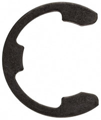 Rotor Clip - 1.079" Groove Diam, 1-3/16" Shaft Diam, Phosphate Steel, E Style External Retaining Rings - 0.068" Groove Width, 0.054" Groove Depth, 0.062" Ring Thickness, Grade 1060-1090 - Exact Tooling
