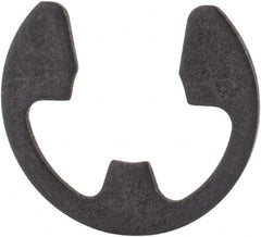 Rotor Clip - 0.303" Groove Diam, 3/8" Shaft Diam, Phosphate Steel, E Style External Retaining Rings - 0.039" Groove Width, 0.036" Groove Depth, 0.035" Ring Thickness, Grade 1060-1090 - Exact Tooling