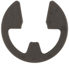Rotor Clip - 0.21" Groove Diam, 1/4" Shaft Diam, Phosphate Steel, E Style External Retaining Rings - 0.029" Groove Width, 0.02" Groove Depth, 0.025" Ring Thickness, Grade 1060-1090 - Exact Tooling