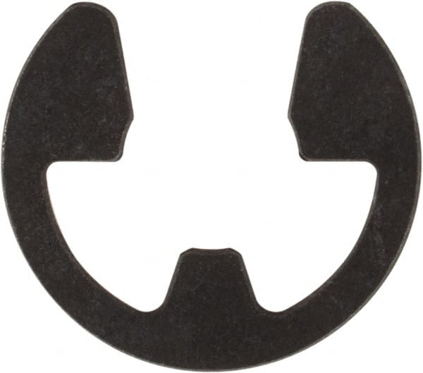 Rotor Clip - 3/16" Groove Diam, 7/32" Shaft Diam, Phosphate Steel, E Style External Retaining Rings - 0.029" Groove Width, 0.015" Groove Depth, 0.025" Ring Thickness, Grade 1060-1090 - Exact Tooling