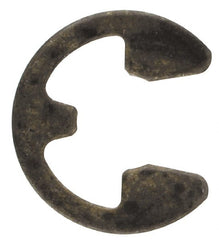 Rotor Clip - 0.147" Groove Diam, 3/16" Shaft Diam, Phosphate Steel, E Style External Retaining Rings - 0.029" Groove Width, 0.02" Groove Depth, 0.025" Ring Thickness, Grade 1060-1090 - Exact Tooling