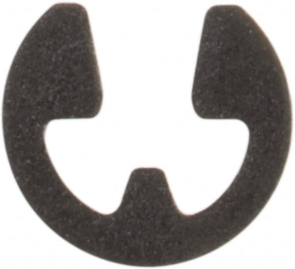 Rotor Clip - 0.052" Groove Diam, 1/16" Shaft Diam, Phosphate Steel, E Style External Retaining Rings - 0.012" Groove Width, 0.005" Groove Depth, 0.01" Ring Thickness, Grade 1060-1090 - Exact Tooling