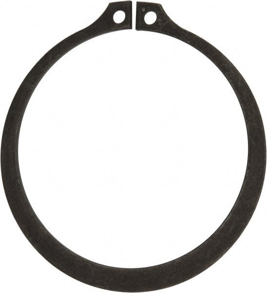 Rotor Clip - 2.481" Groove Diam, 2-5/8" Shaft Diam, Phosphate Steel, Snap External Retaining Rings - 0.086" Groove Width, 0.072" Groove Depth, 0.078" Ring Thickness, Grade 1060-1090 - Exact Tooling