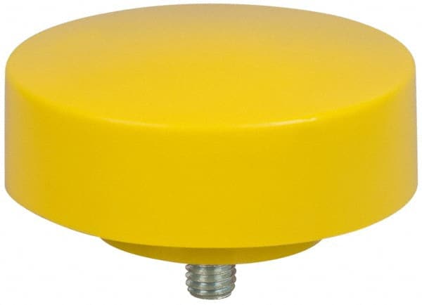 NUPLA - 4" Face Diam, Grade Extra Hard, Yellow Hammer Replacement Tip - 18 oz Head, Plastic - Exact Tooling