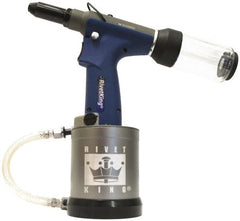 RivetKing - 3/16" Capacity, Air Riveter - 0.787" Long Stroke, 20" Inlet - Exact Tooling