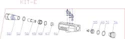 RivetKing - 3 to 6" Air Valve Kit for Rivet Tool - Includes Air Valve Body, Air Valve Ring, O-Ring, Air Valve Base, Valve Rod - Exact Tooling