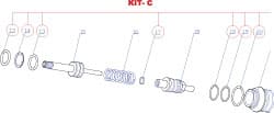 RivetKing - 3 to 6" Seal Kit for Rivet Tool - Exact Tooling