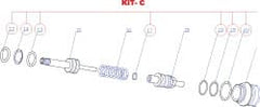 RivetKing - 3 to 6" Seal Kit for Rivet Tool - Exact Tooling