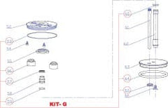 RivetKing - 3 to 6" Seal Kit for Rivet Tool - Includes O-Rings, Buffer, Seal Ring, Piston Ring - Exact Tooling