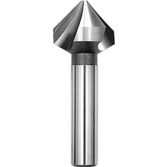 ‎1″ Size - 3/8″ Shank-82 Degree-HSSCo 3 Flute Countersink European - Exact Tooling