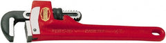 Ridgid - 10" Steel Straight Pipe Wrench - 1-1/2" Pipe Capacity - Exact Tooling