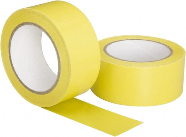 Ability One - Yellow Solid Color Vinyl Tape - 2" Wide x 108' Long, General Traffic - Exact Tooling