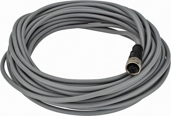 Telemecanique Sensors - 3 Amp, M12 4 Pin Female Straight Cordset Sensor and Receptacle - 250 VAC, 300 VDC, 10m Cable Length, IP67 Ingress Rating - Exact Tooling