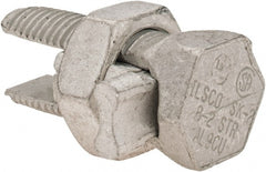 Value Collection - 8 (Solid)/8 (Strand) to 2 (Strand) AWG, Aluminum & Copper Wire Compatible, Silicon Bronze, Hex Split Bolt Connector - Exact Tooling
