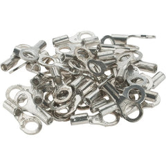 Value Collection - 18-14 AWG Noninsulated Crimp Connection D Shaped Ring Terminal - #10 Stud, Tin Plated Copper Contact - Exact Tooling
