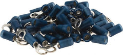 Value Collection - 16-14 AWG Partially Insulated Crimp Connection D Shaped Ring Terminal - #10 Stud, Tin Plated Copper Contact - Exact Tooling