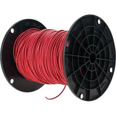 Value Collection - THHN, 16 AWG, 10 Amp, 500' Long, Stranded Core, 26 Strand Building Wire - Red, Thermoplastic Insulation - Exact Tooling