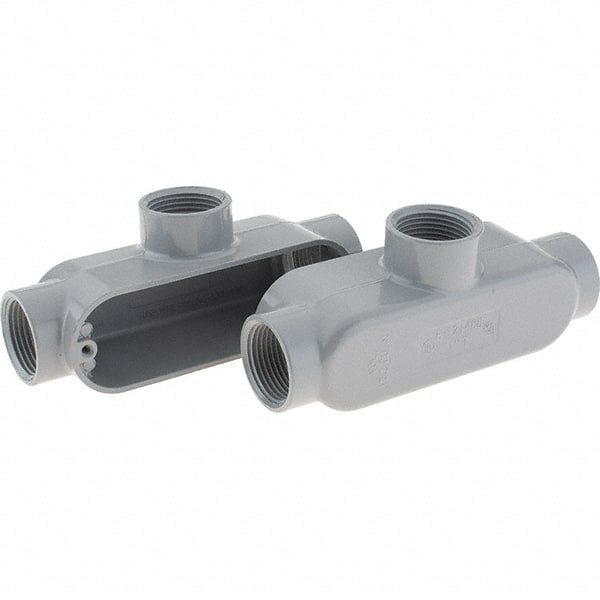 Value Collection - Form 85, T Body, 1" Trade, IMC, Rigid Aluminum Conduit Body - Oval - Exact Tooling