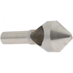 Value Collection - 1-1/8" Head Diam, 1/2" Shank Diam, 0 Flute 82° High Speed Steel Countersink - Exact Tooling