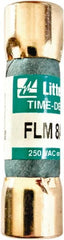 Value Collection - 250 VAC, 8 Amp, Time Delay Plug Fuse - 1-1/2" OAL, 10 at AC kA Rating, 13/32" Diam - Exact Tooling