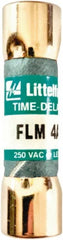 Value Collection - 250 VAC, 4 Amp, Time Delay Plug Fuse - 1-1/2" OAL, 10 at AC kA Rating, 13/32" Diam - Exact Tooling
