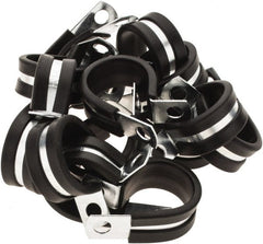 Value Collection - 7/8" Bundle Diam, 1/4" Hole, Steel Clamp - 1/2" Wide, Black - Exact Tooling