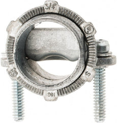 Value Collection - 3/4" Trade, Die Cast Zinc Squeeze Clamp Straight Conduit Connector - Exact Tooling