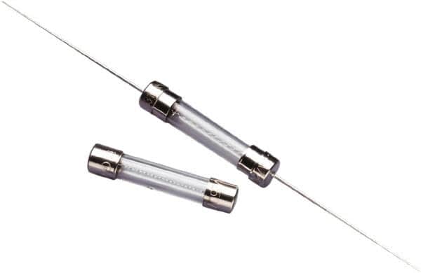 Value Collection - 250 VAC, 4 Amp, Time Delay Miniature Glass/Ceramic Fuse - 1-1/4" OAL, 1/4" Diam - Exact Tooling