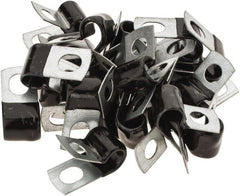 Value Collection - 3/8" Bundle Diam, 3/8" Hole, Steel Clamp - 3/4" Wide, Black - Exact Tooling