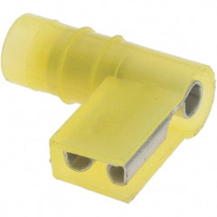 Value Collection - 12 to 10 AWG, Nylon, Fully Insulated, Female Wire Disconnect - 1/4" Wide Tab, Yellow, CSA Certified, UL Listed - Exact Tooling