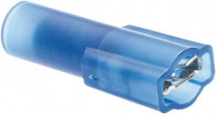 Value Collection - 16 to 14 AWG, Nylon, Fully Insulated, Female Wire Disconnect - 3/16" Wide Tab, Blue, CSA Certified, UL Listed - Exact Tooling