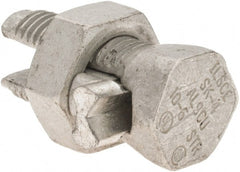 Value Collection - 10 to 6 AWG, Aluminum & Copper Wire Compatible, Copper Alloy, Hex Split Bolt Connector - Exact Tooling