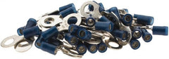 Value Collection - 16-14 AWG Partially Insulated Crimp Connection D Shaped Ring Terminal - Tin Plated Copper Contact - Exact Tooling