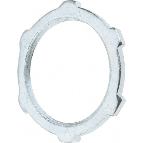 Value Collection - 1" Trade, Steel Threaded Conduit Locknut - Exact Tooling