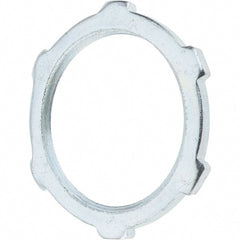 Value Collection - 1" Trade, Steel Threaded Conduit Locknut - Exact Tooling