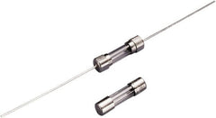 Value Collection - 250 VAC, 1 Amp, Fast-Acting Miniature Glass/Ceramic Fuse - Fuse Holder Mount, 20mm OAL, 5mm Diam - Exact Tooling