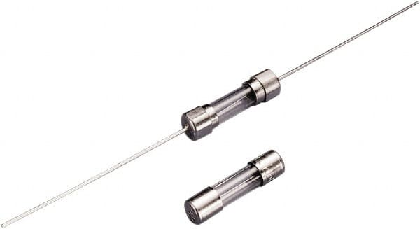 Value Collection - 250 VAC, 5 Amp, Fast-Acting Miniature Glass/Ceramic Fuse - Fuse Holder Mount, 20mm OAL, 5mm Diam - Exact Tooling