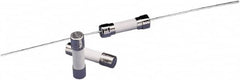 Value Collection - 250 VAC, 8 Amp, Fast-Acting Miniature Glass/Ceramic Fuse - Fuse Holder Mount, 20mm OAL, 5mm Diam - Exact Tooling