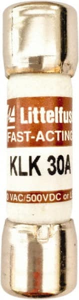 Value Collection - 600 VAC, 30 Amp, Fast-Acting Semiconductor/High Speed Fuse - 1-1/2" OAL, 100 at AC kA Rating, 13/32" Diam - Exact Tooling