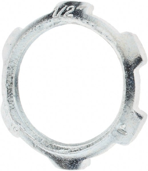Value Collection - 1/2" Trade, Steel Threaded Conduit Locknut - Exact Tooling
