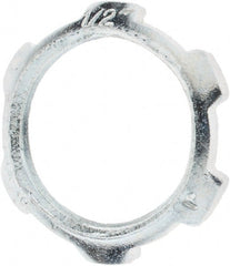 Value Collection - 1/2" Trade, Steel Threaded Conduit Locknut - Exact Tooling