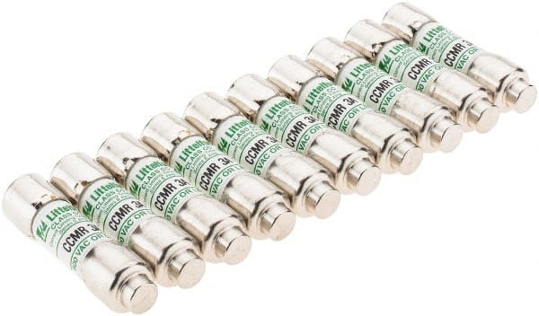 Value Collection - 300 VDC, 600 VAC, 3 Amp, Time Delay General Purpose Fuse - 300 at AC kA Rating - Exact Tooling