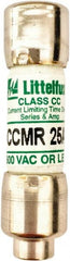 Value Collection - 500 VDC, 600 VAC, 25 Amp, Time Delay General Purpose Fuse - 300 at AC kA Rating - Exact Tooling