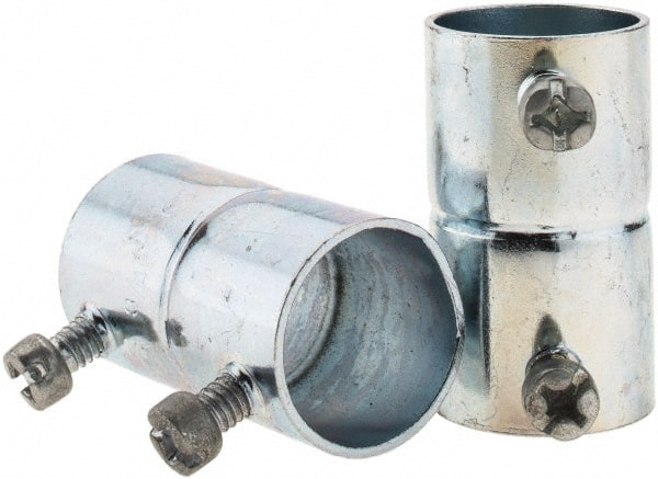 Value Collection - 3/4" Trade, Steel Set Screw EMT Conduit Coupling - Exact Tooling