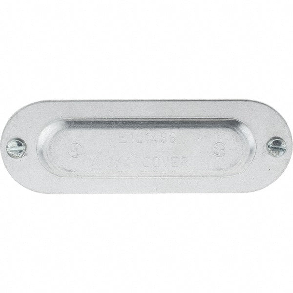 Value Collection - 3/4" Trade, Aluminum Conduit Body Cover Plate - Use with Conduit & Conduit Fittings, Service Entrance Connectors - Exact Tooling