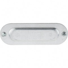 Value Collection - 3/4" Trade, Aluminum Conduit Body Cover Plate - Use with Conduit & Conduit Fittings, Service Entrance Connectors - Exact Tooling