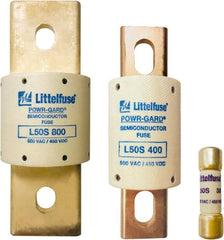 Value Collection - 450 VDC, 500 VAC, 40 Amp, Fast-Acting Semiconductor/High Speed Fuse - Bolt-on Mount, 3-3/16" OAL, 20 at DC, 200 at AC kA Rating, 13/16" Diam - Exact Tooling