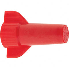 Value Collection - 2, 20 to 4, 10 AWG, 1,000 Volt (Lighting) & 600 Volt (Building Wire), Corrosion Resistant & Flame Retardant, Wing Twist on Wire Connector - Red, 221°F - Exact Tooling
