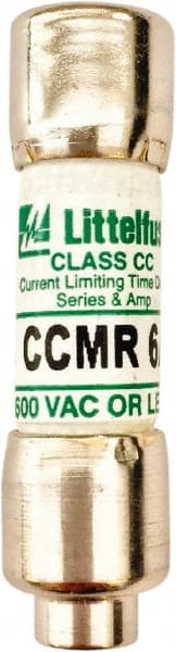 Value Collection - 250 VDC, 600 VAC, 6 Amp, Time Delay General Purpose Fuse - 300 at AC kA Rating - Exact Tooling